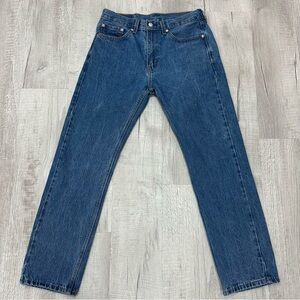 Levi's 505 Jeans Blue Relaxed Fit Denim Western Straight Men's 32x32